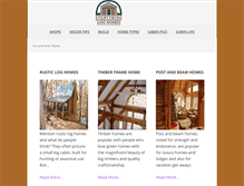 Tablet Screenshot of everything-log-homes.com